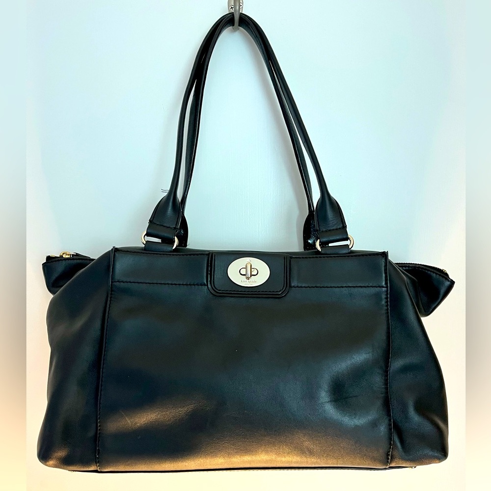 Kate Spade Hampton Road Theresa Black Leather Large Tote Bag